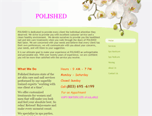 Tablet Screenshot of polishednailnspa.com